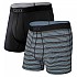 [해외]SAXX 언더웨어 Quest Brief Fly 복서 브리프 2 단위 1137912854 Sunrise Stripe / Black II