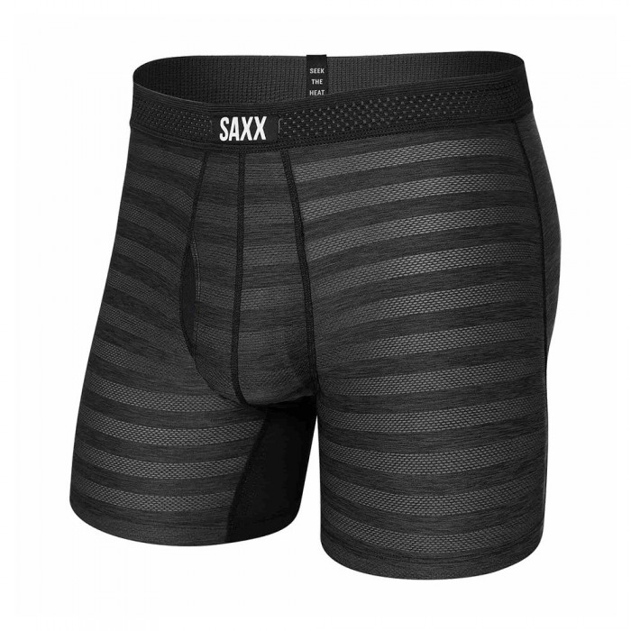 [해외]SAXX 언더웨어 Hot Fly 복서 브리프 3137912786 Black Heather