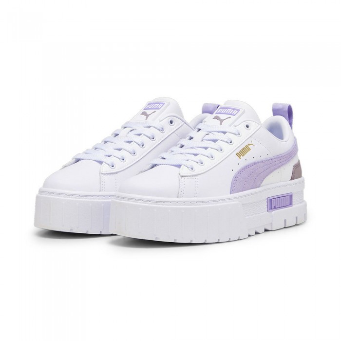 [해외]푸마 SELECT Mayze Lth S 운동화 139911489 White Vivid Violet