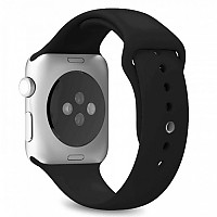 [해외]PURO 실리콘 밴드 Apple Watch 42-44 mm 3 단위 1138529457 Black