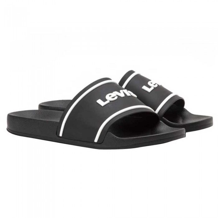 [해외]리바이스 FOOTWEAR June 3D 슬리퍼 139828411 Regular Black