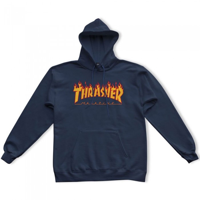 [해외]트레셔 Flame Logo 후드티 14140147765 Navy Blue