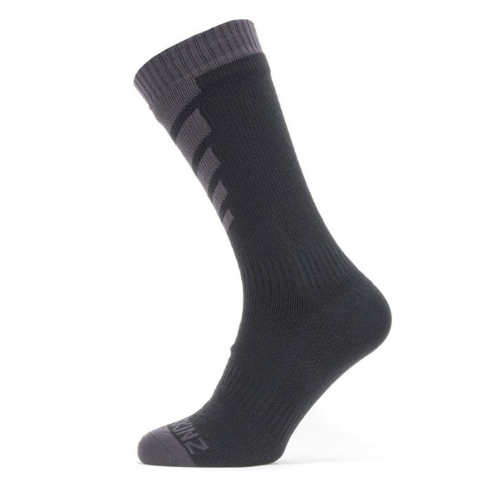 [해외]SEALSKINZ Warm 웨더 WP Mid 양말 1140203309 Black / Grey