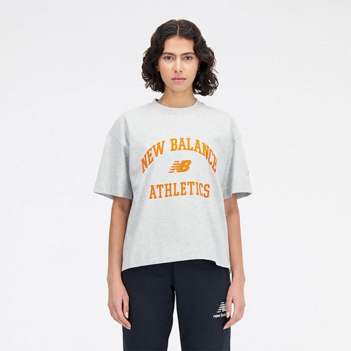 [해외]뉴발란스 Athletics Varsity Boxy 반팔 티셔츠 140132152 Athletic Grey