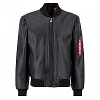 [해외]알파 인더스트리 MA-1 Leather Lf 재킷 140028067 Black