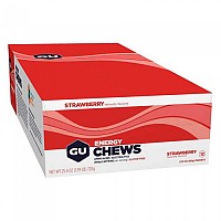 [해외]GU 에너지 츄 Energy Chews Strawberry 12 12 단위 3139955346 Multicolor