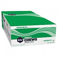 [해외]GU 에너지 츄 Energy Chews Watermelon 12 12 단위 3139955348 Multicolor