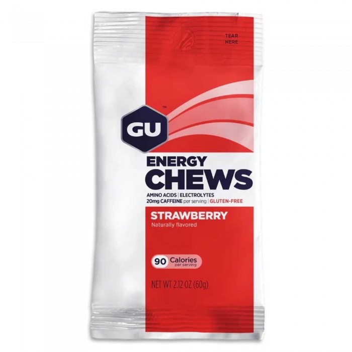 [해외]GU 에너지츄 Energy Chews Strawberry 12 4139955345 Multicolor