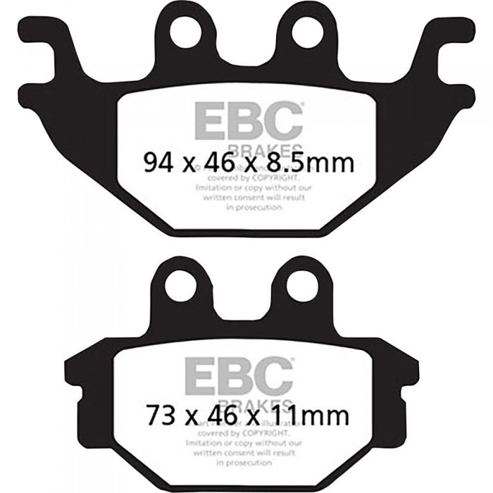 [해외]EBC Scooter SFAC377 Carbon 유기 브레이크 패드 9140098328