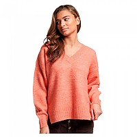 [해외]슈퍼드라이 브이넥 스웨터 Oversized 140140853 Crabapple Orange Marl