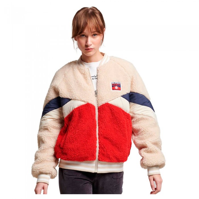 [해외]슈퍼드라이 Retro Sherpa 자켓 140140860 Alpine Red