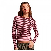 [해외]슈퍼드라이 Stripe 긴팔 티셔츠 140140971 Lilac Pink Stripe