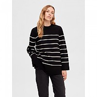 [해외]SELECTED 스웨터 Liva 140228249 Black / Stripes Birch