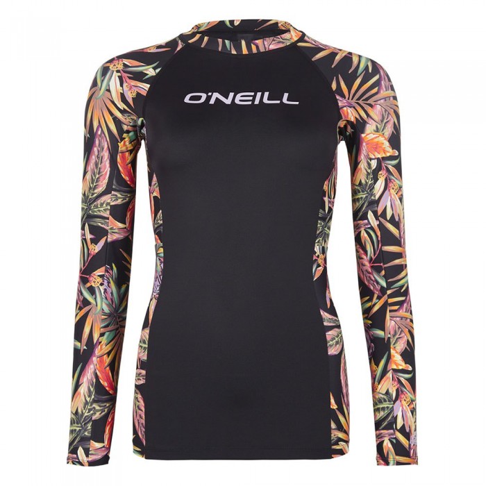 [해외]오닐 Anglet Rashguard 10139568675 Black Tropical Flower