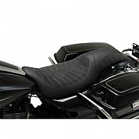 [해외]MUSTANG 좌석 F Kodlin On Piece Signature Series 2-Up Harley Davidson Dresser/Tourimg 9140195598 Black