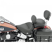 [해외]MUSTANG Pillion 와이드 Touring Studded Conchos Recessed Harley Davidson 소프트ail 좌석 9140195676