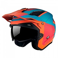 [해외]MT 헬멧s District SV S Analog 오픈 페이스 헬멧 9139979802 Matt Orange / Light Blue
