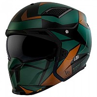 [해외]MT 헬멧s 컨버터블 헬멧 Streetfighter SV S P1R 9139979854 Glossy Green / Brown
