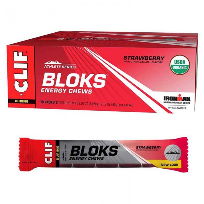 [해외]CLIF 블록스 에너지 츄 60g Mountain Cherry 18 단위 3139955326 Multicolor