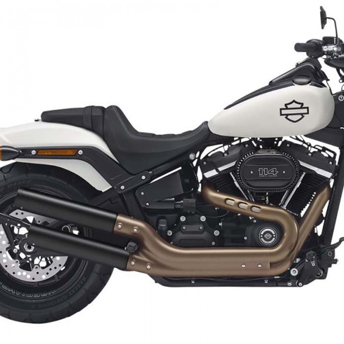 [해외]KESSTECH ESE 2-2 Harley Davidson FXFB 1750 ABS Softail Fat Bob 107 Ref:182-2132-765 비인증 슬립온 머플러 9140124272 Black