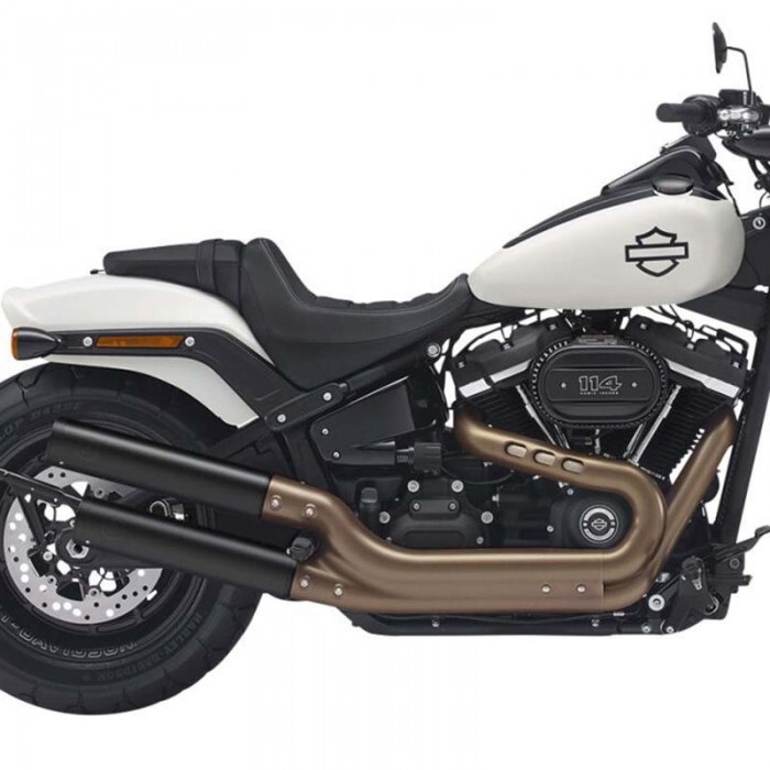 [해외]KESSTECH ESE 2-2 Harley Davidson FXFBS 1868 ABS Softail Fat Bob 114 Ref:183-2132-765 비인증 슬립온 머플러 9140124275 Black