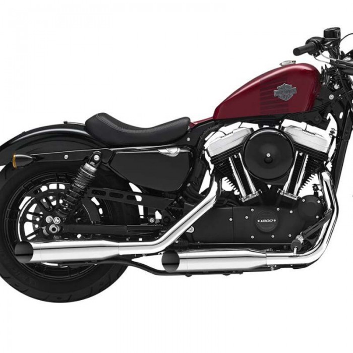 [해외]KESSTECH ESE 2-2 Harley Davidson XL 1200 C Sportster Custom Ref:170-2352-719 비인증 슬립온 머플러 9140124290 Chrome