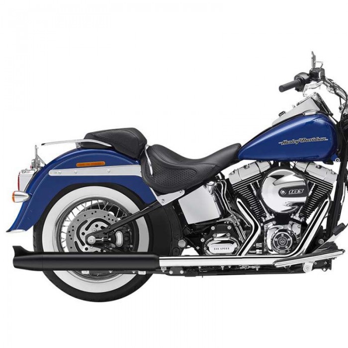 [해외]KESSTECH ESM2 2-2 Harley Davidson FLSTC 1584 Heritage Softail Classic Ref:070-1102-766 비인증 슬립온 머플러 9140124322 Black