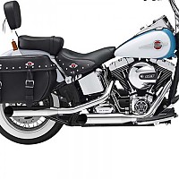 [해외]KESSTECH 슬립온 머플러 ESM2 2-2 Harley Davidson FLSTC 1584 Heritage 소프트ail Classic Ref:072-2112-719 9140124323 Chrome