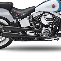 [해외]KESSTECH ESM2 2-2 Harley Davidson FLSTC 1584 Heritage 소프트ail Classic Ref:085-5108-757 슬립온 머플러 9140124327 Black