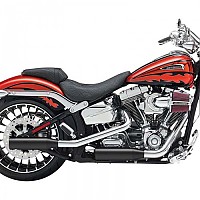 [해외]KESSTECH ESM2 2-2 Harley Davidson FLSTNSE 1800 ABS 소프트ail Deluxe CVO Ref:111-2112-765 슬립온 머플러 9140124339 Black