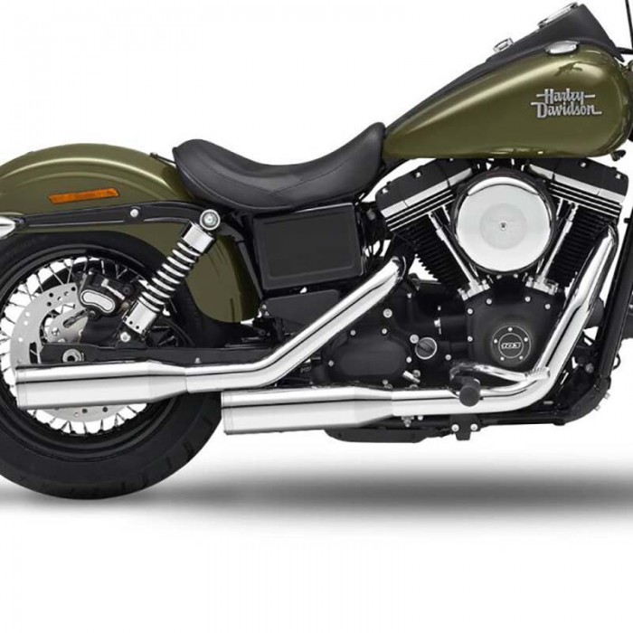 [해외]KESSTECH ESM2 2-2 Harley Davidson FXDB 1584 Dyna Street Bob Ref:090-2132-715 비인증 슬립온 머플러 9140124347 Chrome