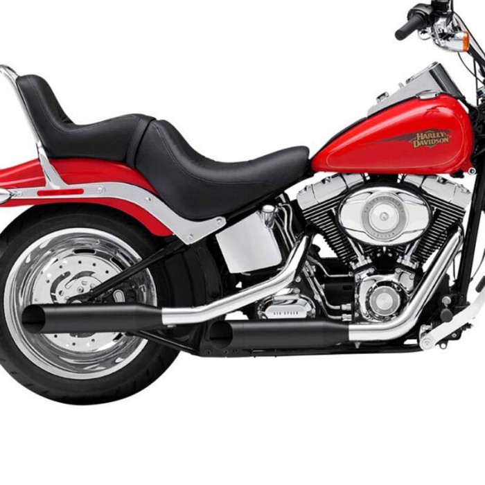 [해외]KESSTECH ESM2 2-2 Harley Davidson FXSTB 1584 소프트ail Night Train Ref:070-2112-769 슬립온 머플러 9140124352 Black