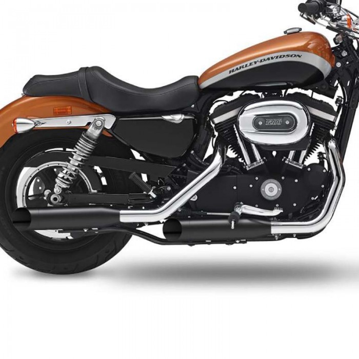 [해외]KESSTECH ESM2 2-2 Harley Davidson XL 1200 C Sportster Custom Ref:2352-769 비인증 슬립온 머플러 9140124357 Black