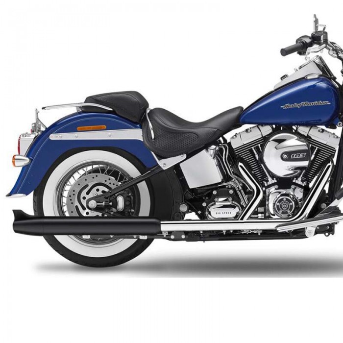 [해외]KESSTECH ESM3 2-2 Harley Davidson FLS 1690 Softail Slim Ref:120-1102-766 비인증 슬립온 머플러 9140124373 Black