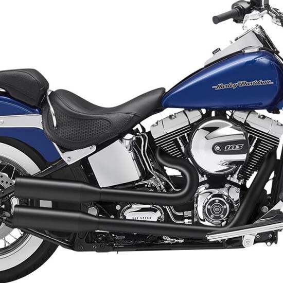 [해외]KESSTECH ESM3 2-2 Harley Davidson FLS 1690 Softail Slim Ref:120-5108-757 비인증 슬립온 머플러 9140124377 Black