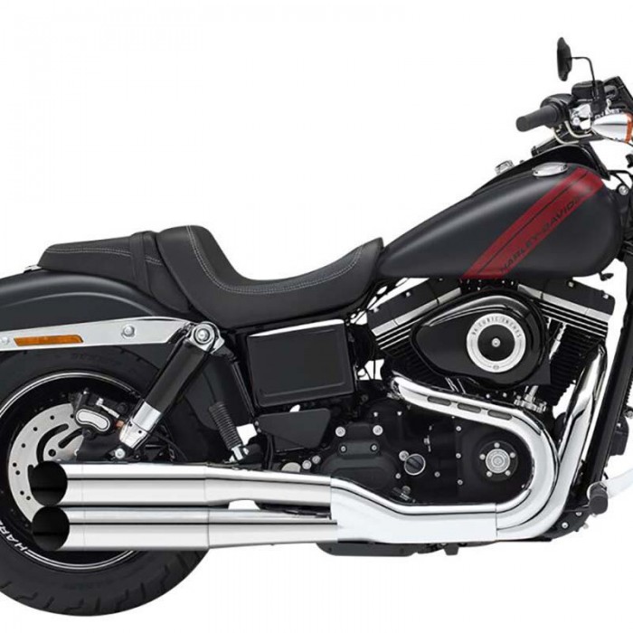 [해외]KESSTECH ESM3 2-2 Harley Davidson FXDF 1584 Dyna Fat Bob Ref:083-2132-719 비인증 슬립온 머플러 9140124392 Chrome