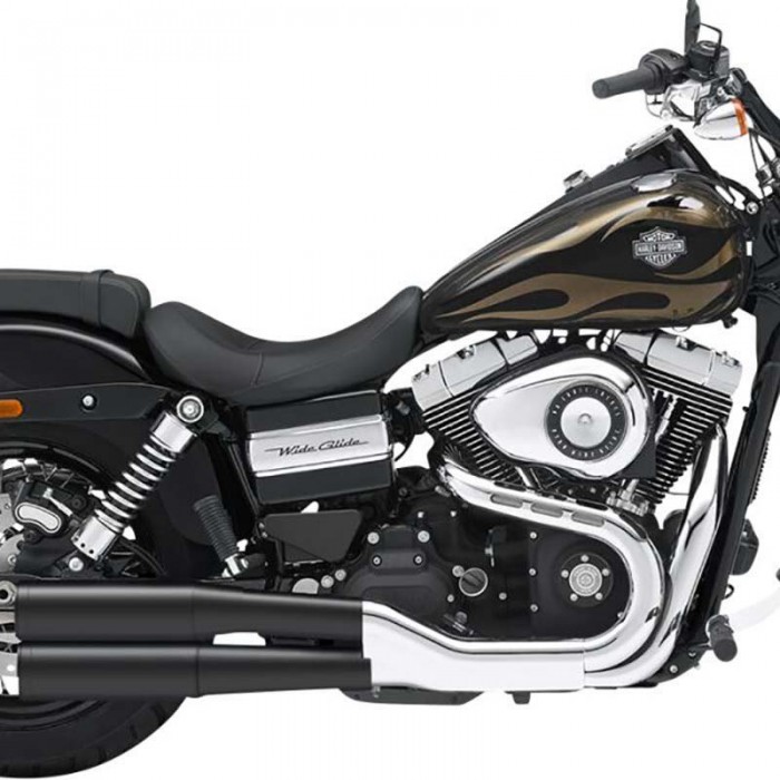 [해외]KESSTECH ESM3 2-2 Harley Davidson FXDF 1584 Dyna Fat Bob Ref:083-2132-765 비인증 슬립온 머플러 9140124393 Black