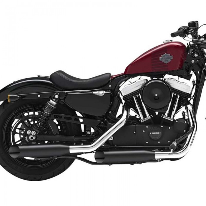 [해외]KESSTECH ESM3 2-2 Harley Davidson XL 1200 T Super Low Ref:140-2352-769E31 비인증 슬립온 머플러 9140124413 Black