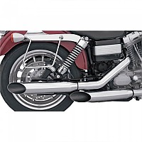 [해외]KHROME WERKS 3´´ Slash Cut Harley Davidson FXD 1340 Dyna Super Glide Ref:202310A 슬립온 머플러 9140124437 Chrome