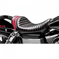 [해외]LEPERA Stubs Spoiler Solo Tuck & Roll Stripes Harley Davidson Fld 1690 Dyna Switchback LK-411RED 좌석 9140195282 Black