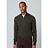 [해외]해켓 Merino 하프 지퍼 스웨터 140202846 Dark Green