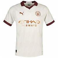 [해외]푸마 어웨이 반팔 티셔츠 Manchester City FC 23/24 Authentic 3139910757 White / Auber