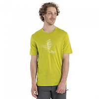 [해외]아이스브레이커 테크 Lite II 스키ing Yeti 메리노 반팔 티셔츠 4140125761 Bio Lime