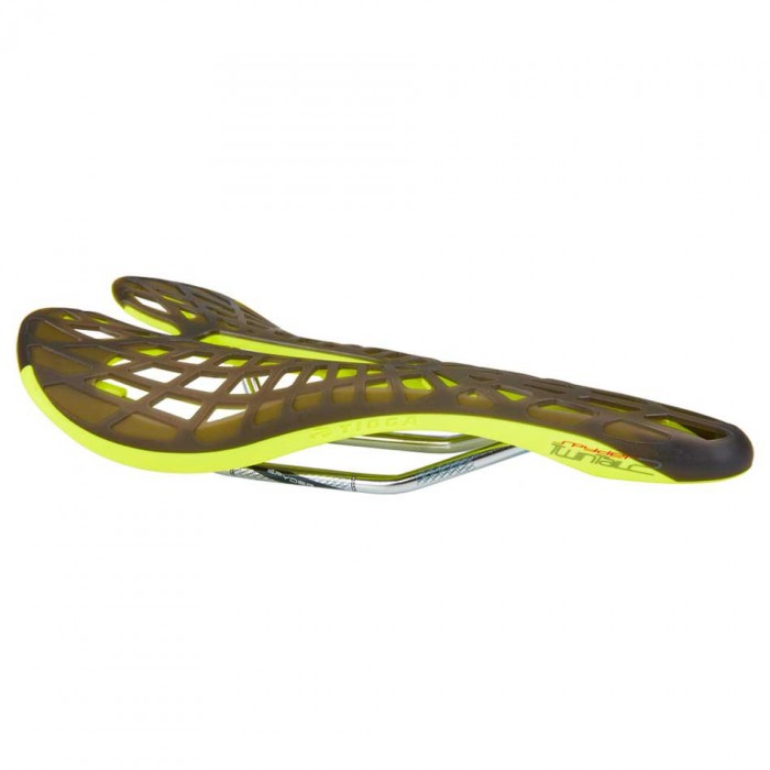 [해외]TIOGA Spyder Twin Tail 2 Carbon HTS 자전거 안장 1140271147 Opaque Neon Yellow