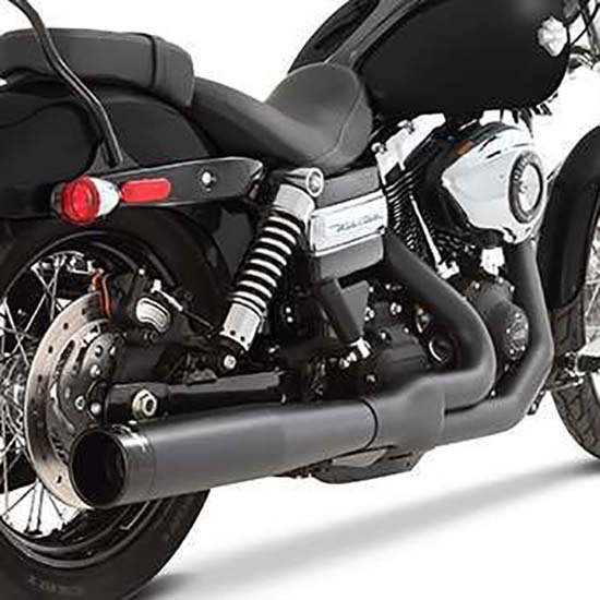 [해외]RINEHART 2-1 Harley Davidson FLD 1690 Dyna Switchback Ref:200-0301 비인증된 완전 배기 시스템 9140124470 Black