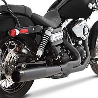 [해외]RINEHART 2-1 Harley Davidson FLD 1690 Dyna Switchback Ref:200-0301 전체 라인 시스템 9140124470 Black