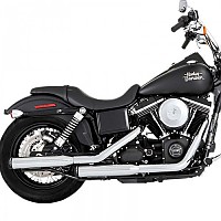 [해외]RINEHART 슬립온 머플러 3´´ Straight Harley Davidson FLD 1690 Dyna Switchback Ref:500-0300 9140124489 Black / Chrome