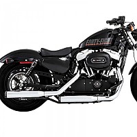 [해외]RINEHART 3´´ Straight Harley Davidson XL 1200 C Sportster Custom Ref:500-0400 슬립온 머플러 9140124505 Black / Chrome