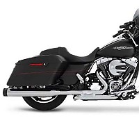 [해외]RINEHART 4´´ Sliml-e Duals Harley Davidson FLHR 1750 로드 King 107 Ref:100-0404 전체 라인 시스템 9140124546 Black / Chrome