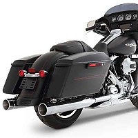 [해외]RINEHART 풀 라인 시스템 4´´ Sliml-e Duals Harley Davidson FLHR 1750 로드 King 107 Ref:100-0404C 9140124547 Chrome